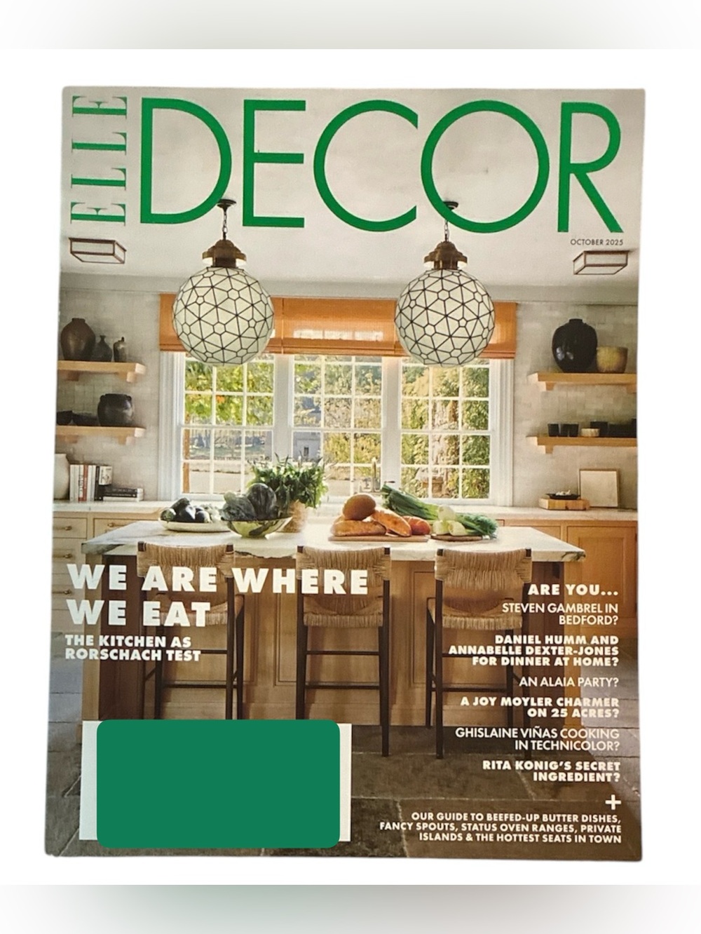 Elle Decor Magazine October 2025 We Are Where We Eat Kitchen As A Rorschach Test